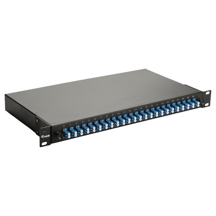 EQUIP Caja de empalme de fibra óptica LWL-Spleißkasten 24-Port LC-Duplex OS2 1U EQUIP Caja de empalme de fibra óptica LWL-Spleißkasten 24-Port LC-Duplex OS2 1U