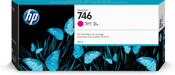 HP Cartucho de tinta 746 Magenta 300 ml para DesignJet Z6 y Z9