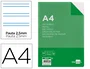 Liderpapel Recambio Folio 100 Hojas 60g Pauta 2,5mm con Margen y 16 Taladros