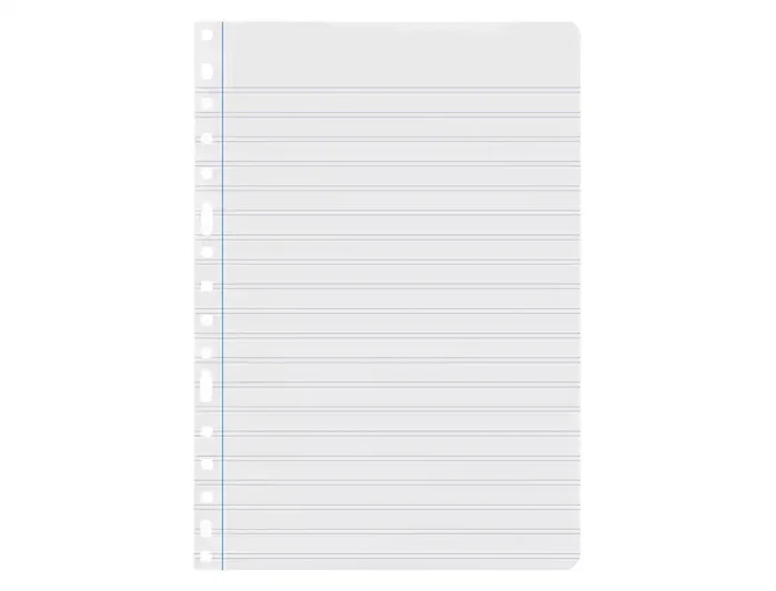 Liderpapel Recambio Folio 100 Hojas 60g Pauta 2,5mm con Margen y 16 Taladros