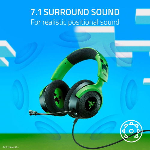 Razer Auriculares Kraken V4 X Minecraft Edition RZ04-05180200-R3M1