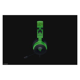 Razer Kraken V4 X Minecraft Edition Auriculares Gaming Alámbricos USB-C Negro Verde