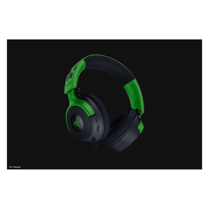 Razer Kraken V4 X Minecraft Edition Auriculares Gaming Alámbricos USB-C Negro Verde