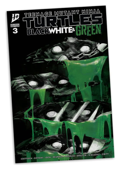 Las Tortugas Ninja Page Punchers Figura Raphael (Black White & Green) (Red Platinum Edition) 13 cm