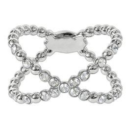 Adore Anillo Allure Beaded Crossing RG con 52 Cristales Swarovski Talla 52