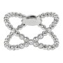 Adore Anillo Allure Beaded Crossing RG con 52 Cristales Swarovski Talla 52