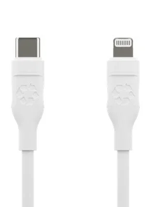 Dbramante1928 Cable de carga y datos Re-Charge, Lightning a USB C, 2 m, 480 Mbit/s, Blanco