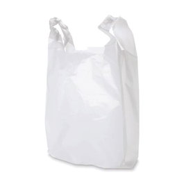 NEVAPLAST Bolsa con Asas 35 x 50 cm, Reciclada 70%, 1 kg (aprox. 68 uds), Reutilizable, Pack Compras Basura