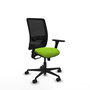 PIQUERAS Y CRESPO Silla de oficina Zulema con mecanismo Sincro, Pistacho y Negro
