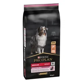 Purina Friskies Pro Plan Canine Adult Derma Medium 14 kg - Pienso para Perros Adultos, Sabor Pescado Blanco, Apoya Defensas Naturales