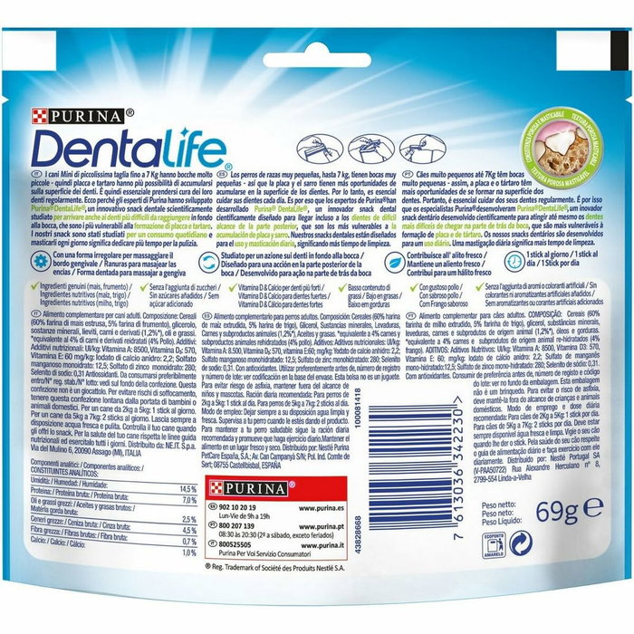 Purina DentaLife Extra Mini 6 Bolsas x 69g