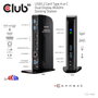 Club 3D USB 3.2 Docking Station 4K 60Hz 6xUSB3 2xDP LAN Audio Negro