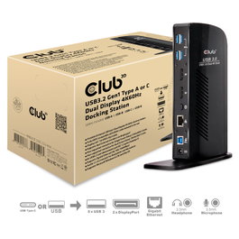 CLUB-3D CSV-1460 Docking Station SenseVision Dual Display 4K 60Hz Negro