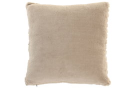 DKD Home Decor Cojín de Poliéster Beige 45x45 cm (Pack de 2)