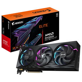 Gigabyte Radeon RX 9070 XT Aorus Elite 16GB GDDR6 3Fan Tarjeta Gráfica