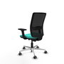 PIQUERAS Y CRESPO Silla de oficina Haches Turquesa y Negro