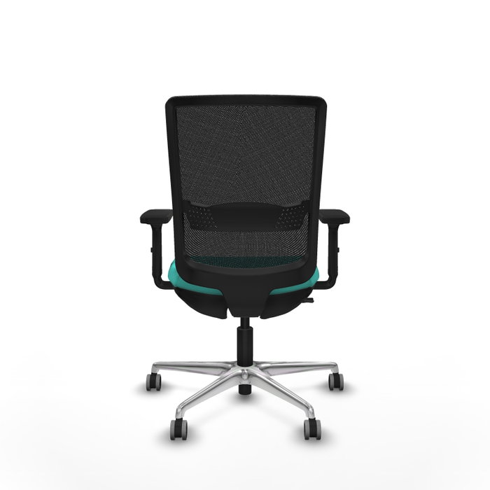 PIQUERAS Y CRESPO Silla de oficina Haches Turquesa y Negro
