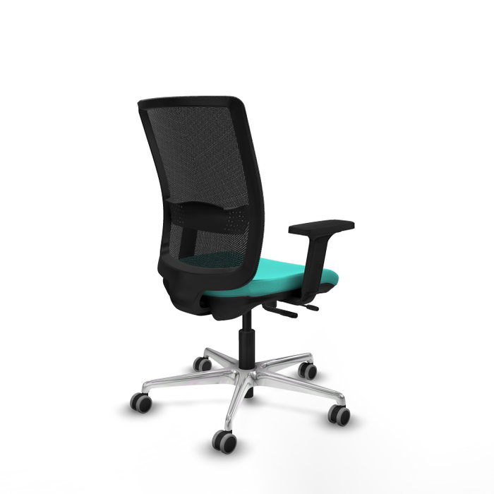 PIQUERAS Y CRESPO Silla de oficina Haches Turquesa y Negro