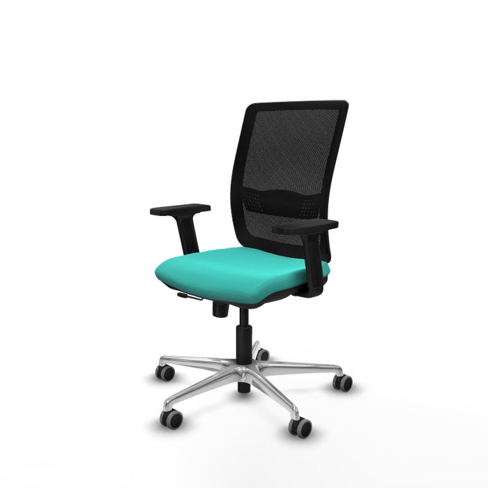 PIQUERAS Y CRESPO Silla de oficina Haches Turquesa y Negro