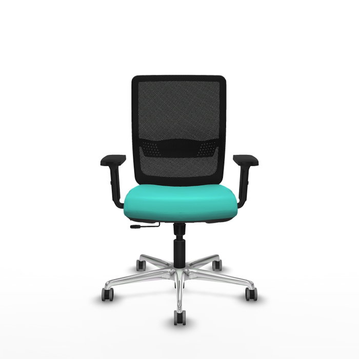 PIQUERAS Y CRESPO Silla de oficina Haches Turquesa y Negro