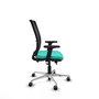 PIQUERAS Y CRESPO Silla de oficina Haches Turquesa y Negro
