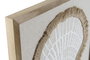 DKD Home Decor Cuadro Yute MDF 40x2x40 Concha 3D Surtido de 3