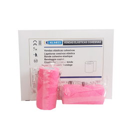 Venda Cohesiva 10cm x 4,5m Rosa