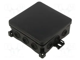 SIMET FASTBOX caja de conexiones empotrada 100x100x40mm negra