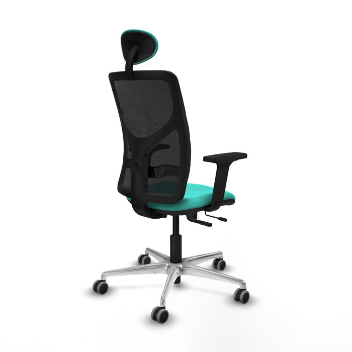 PIQUERAS Y CRESPO Silla de oficina Motilla con mecanismo Sincro/Traslack, Turquesa y Negro PIQUERAS Y CRESPO Silla de oficina Motilla con mecanismo Sincro/Traslack, Turquesa y Negro