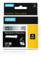 Dymo Rhino Cinta ID1-9 Negro sobre Plata 9mm x 5,5m