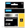 Dymo Rhino Cinta ID1-9 Negro sobre Plata 9mm x 5,5m