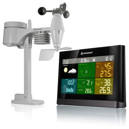 Bresser Weather Center 5 en 1 Comfort - Estación Meteorológica Profesional con Sensores Integrados