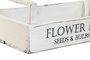 DKD Home Decor 1c24 Caja Decorativa Tradicional Madera Abeto Blanca con Asa Impresa, Set de 3, 19x39x12 cm