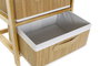 DKD Home Decor Cajonera Bambú y Paulownia Natural 2 Cajones 32 x 45 x 42 cm