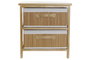DKD Home Decor Cajonera Bambú y Paulownia Natural 2 Cajones 32 x 45 x 42 cm
