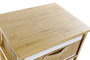 DKD Home Decor Cajonera Bambú y Paulownia Natural 2 Cajones 32 x 45 x 42 cm