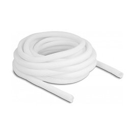 DeLOCK Funda trenzada de cierre automático 10 m x 13 mm Blanco