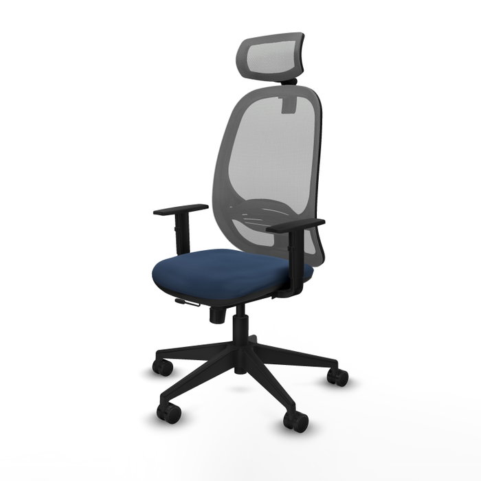 PIQUERAS Y CRESPO Silla de oficina Cilanco Azul marino y Gris PIQUERAS Y CRESPO Silla de oficina Cilanco Azul marino y Gris