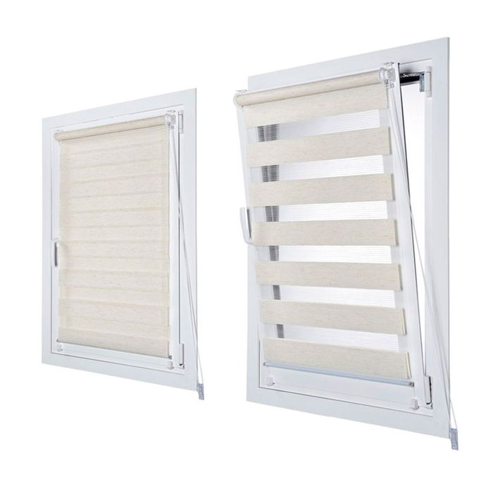 Cintacor - Stor Planet Estor Enrollable Noche y Día Lino 150 x 180 cm