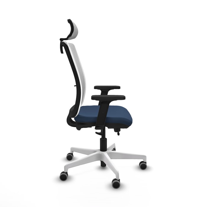 PIQUERAS Y CRESPO Silla de oficina Haches Azul marino y Blanco PIQUERAS Y CRESPO Silla de oficina Haches Azul marino y Blanco