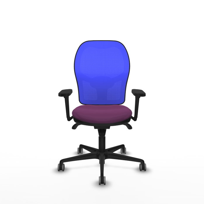 PIQUERAS Y CRESPO Silla de oficina Jorquera con mecanismo Sincro, Morado y Azul