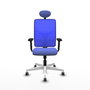 PIQUERAS Y CRESPO Silla de oficina Motilla con Mecanismo Sincro Azul