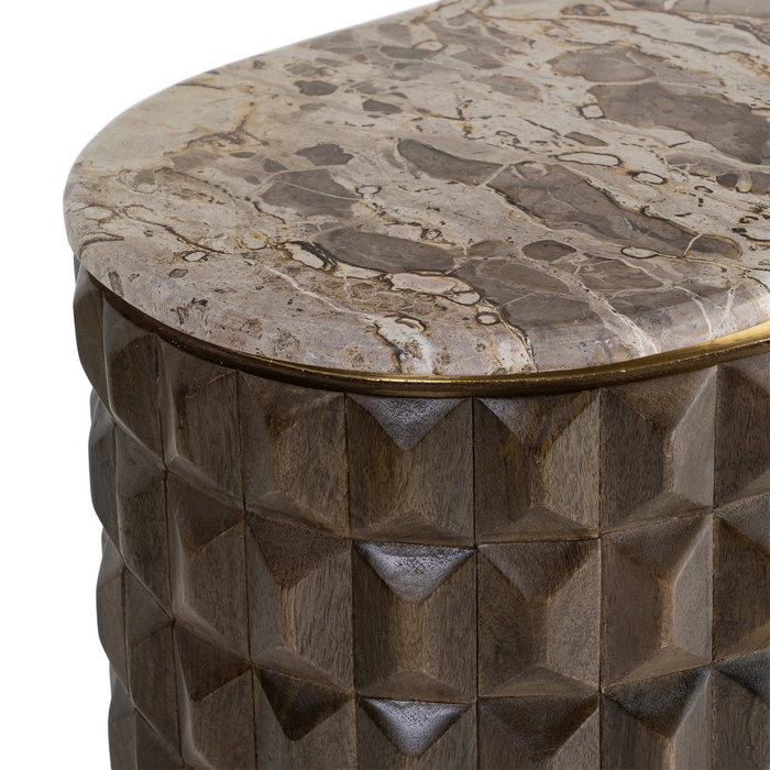 Aparador Madera-Mármol Salón 154 X 40 X 76 cm