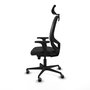 PIQUERAS Y CRESPO Silla de oficina Cilanco con mecanismo Sincro/Traslack en Negro