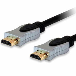 Equip Cable HDMI 2.0 High Speed con conectores chapados en oro, 18 Gbps, 4K a 60 Hz (2160p), soporte 3D y Audio Return Channel (ARC)