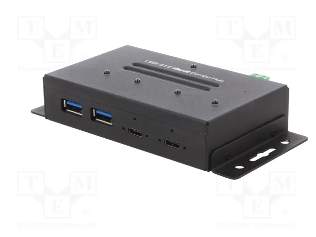 LOGILINK Hub USB Industrial USB 3.1 Gen 2 de 4 Puertos 10Gbps LOGILINK Hub USB Industrial USB 3.1 Gen 2 de 4 Puertos 10Gbps
