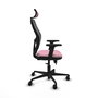 PIQUERAS Y CRESPO Silla de oficina Jorquera Rosa con mecanismo Sincro/Traslack
