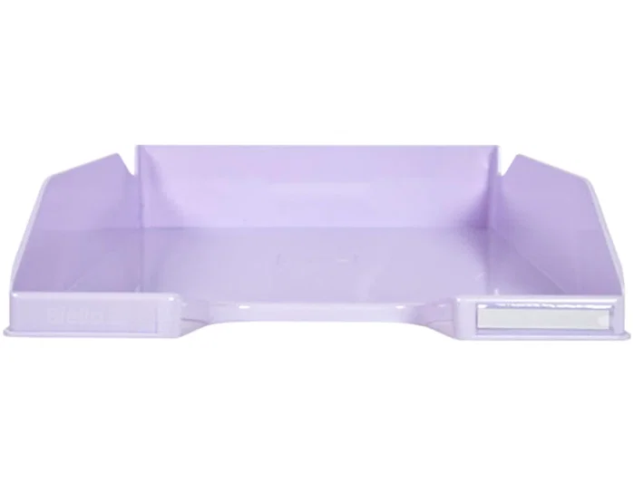 Exacompta Aquarel COMBO MIDI Set de 4 bandejas de sobremesa de plástico, documentos A4+, colores pastel surtidos, 346x225x243 mm