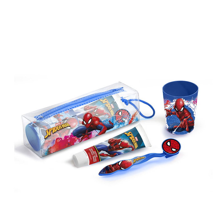 Lorenay Estuche de Cuidado Dental Spiderman de 3 piezas Lorenay Estuche de Cuidado Dental Spiderman de 3 piezas