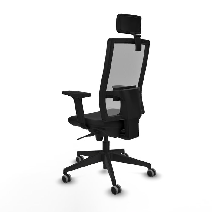 PIQUERAS Y CRESPO Silla de oficina Horna con mecanismo Sincro, Negro y Gris